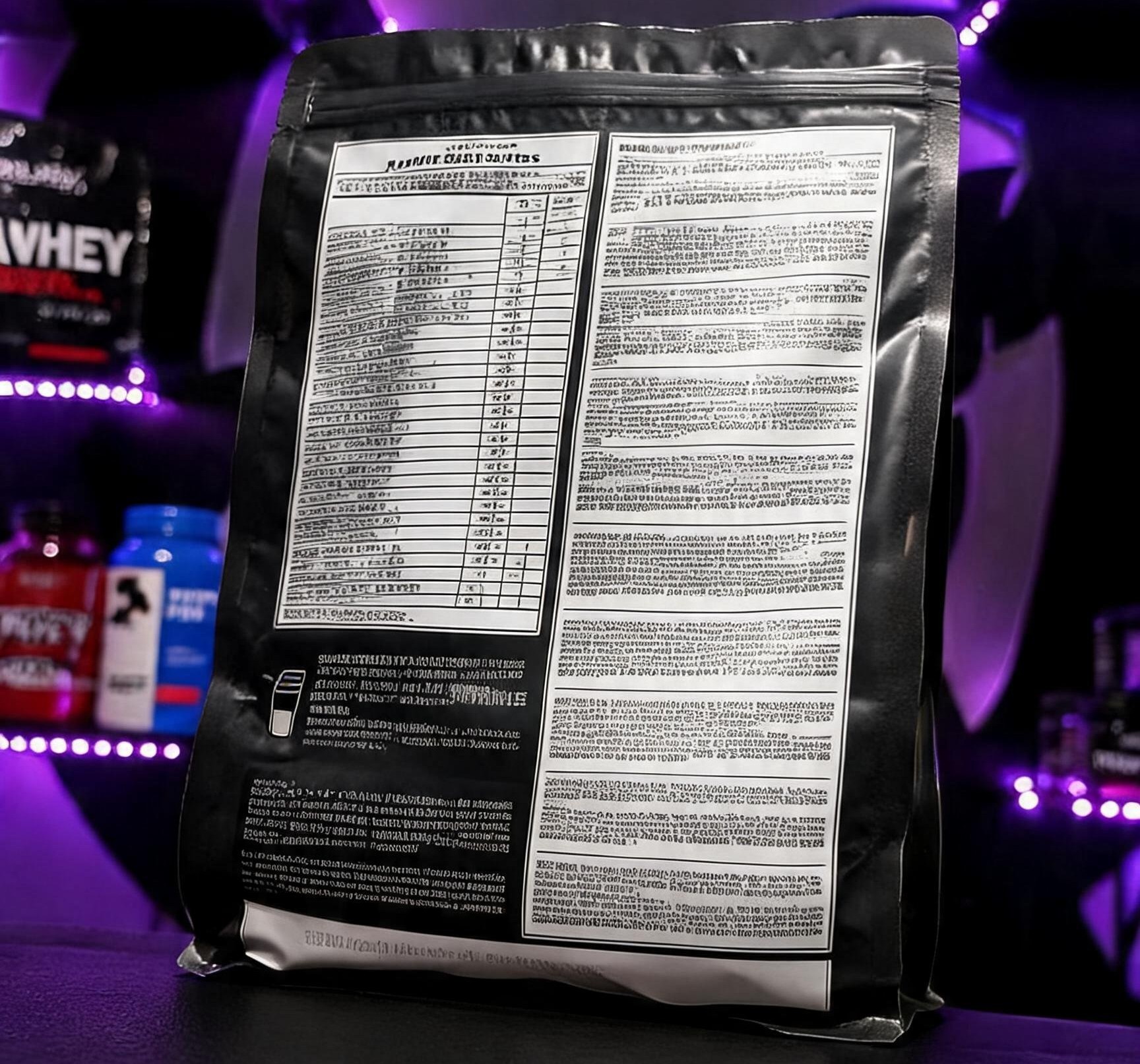 Whey Protein Dark Lab - verso